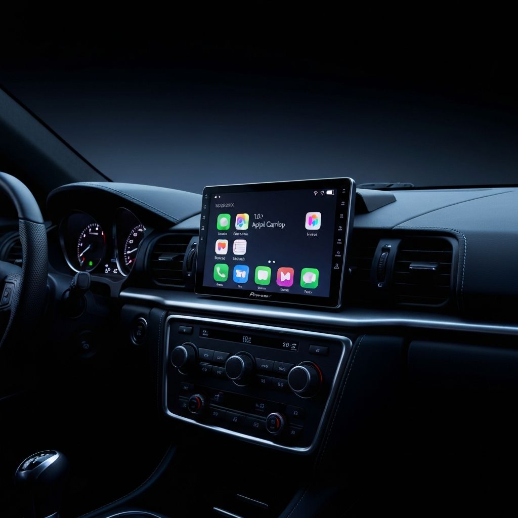 AT-LX09 7-inch touchscreen installed in a car dashboard